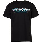 Traxxas 1373-L T-shirt Black Traxxas-logo Sliced L