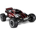 Traxxas Rustler 2WD 1/10 RTR TQ LED - With Batt/Charger Black/Red