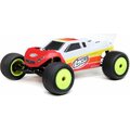 Losi 1/18 Mini-T 2.0 2WD Stadium Truck Brushless RTR, Red Punane