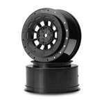 JConcepts HAZARD - SC5M/SC6.1/ProSC10 Wheel. White, Yellow, Black Black