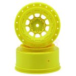 JConcepts HAZARD - SC5M/SC6.1/ProSC10 Wheel. White, Yellow, Black Yellow