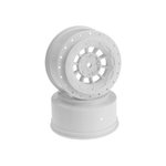 JConcepts HAZARD - SC5M/SC6.1/ProSC10 Wheel. White, Yellow, Black White