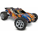 Traxxas Rustler 4x4 VXL 1/10 RTR TQi TSM ILMAN AKKUA JA LATURIA Orange