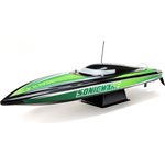 Proboat Sonicwake 36" Self-Righting Brushless Deep-V RTR, Black / White Vihreämusta