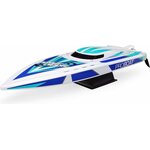 Proboat Sonicwake 36 V2 Self-Righting Brushless Deep-V RTR, Black / White Blue