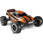 Traxxas Rustler 2WD 1/10 RTR TQ LED - With Batt/Charger Orange