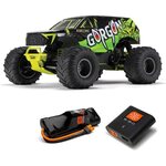 ARRMA RC 1/10 GORGON 4X2 MEGA 550 BRUSHED MONSTER TRUCK RTR WITH BATTERY & CHARGER Grön