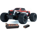 ARRMA RC 1/18 GRANITE GROM MEGA 380 harjallinen 4X4 Monster Truck RTR akulla ja laturilla Punainen
