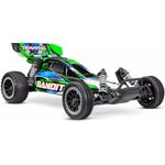 Traxxas Bandit 2WD 1/10 RTR TQ EHD USB-C Charger /7 cell NiMH 3000mAh Grön