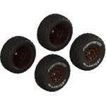 ARRMA RC dBoots 'FORTRESS' valmiiksi liimattu setti (2 paria) Bronssi