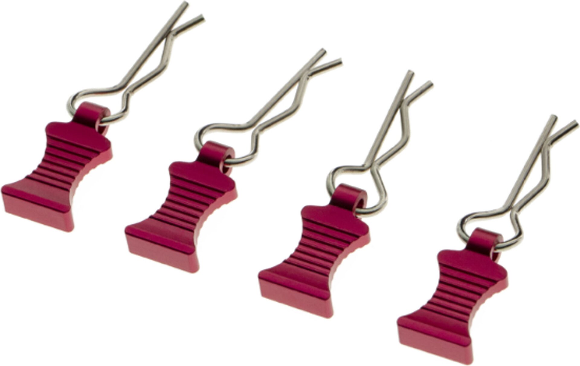 ValueRC Aluminum "Easy-Pull" 1/10 1/8 RC car body clips 4pcs/set Roosa