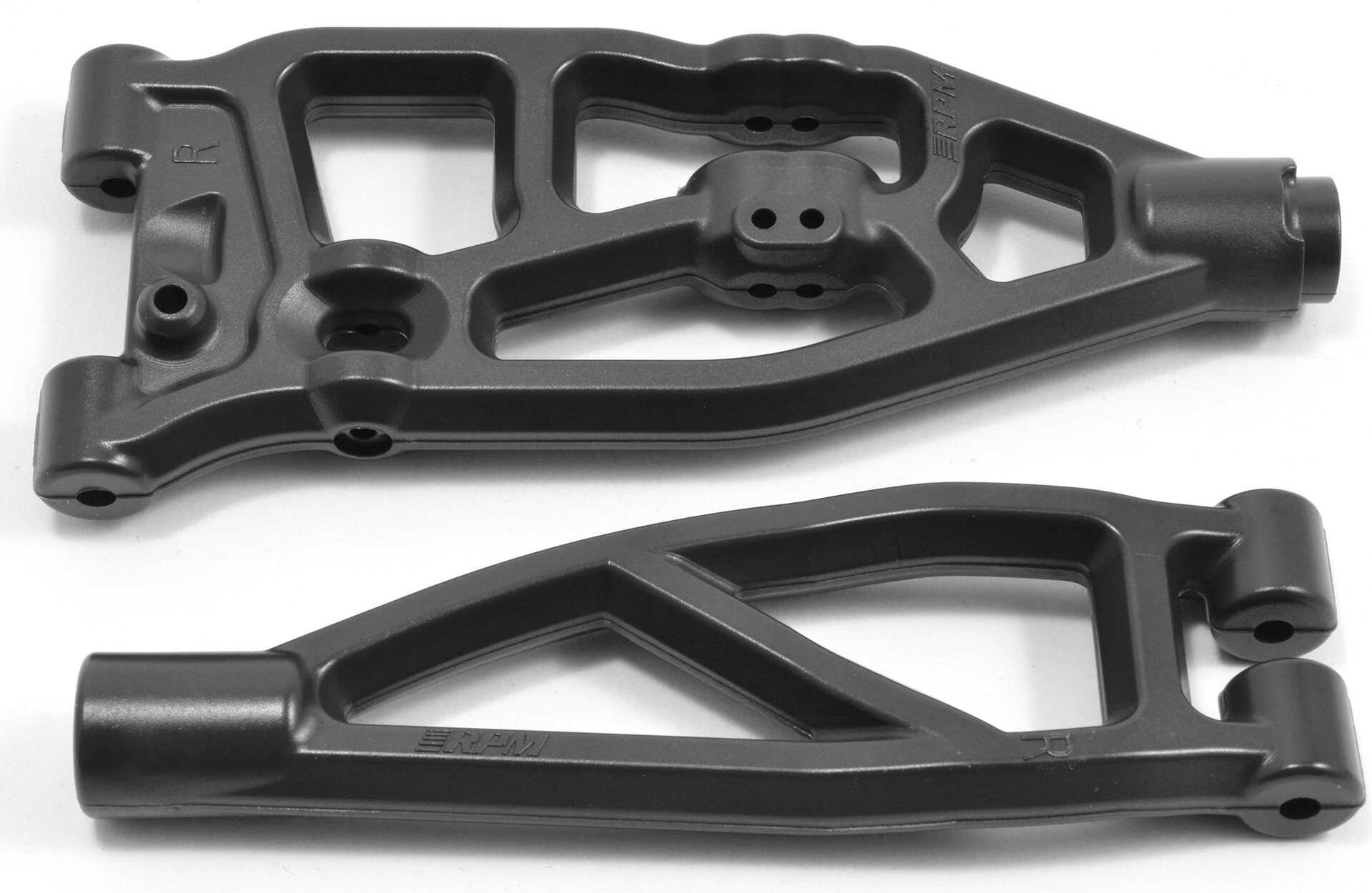 RPM Front Right A-arms for the ARRMA 6S Kraton (V5 & EXB) Svart
