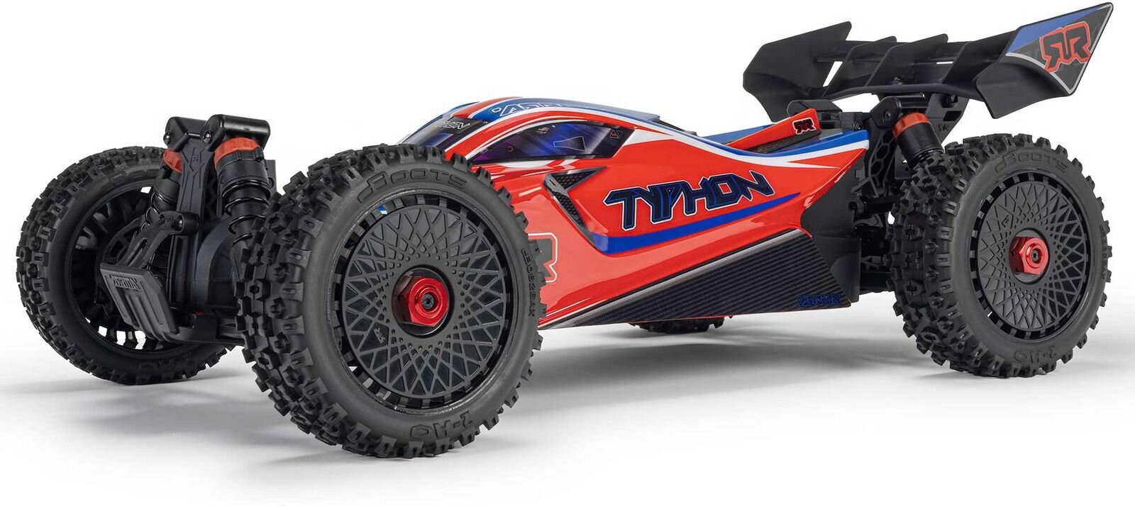 ARRMA RC 1/8 TYPHON 223S DSC 4X4 RTR Brushless Buggy Punainen