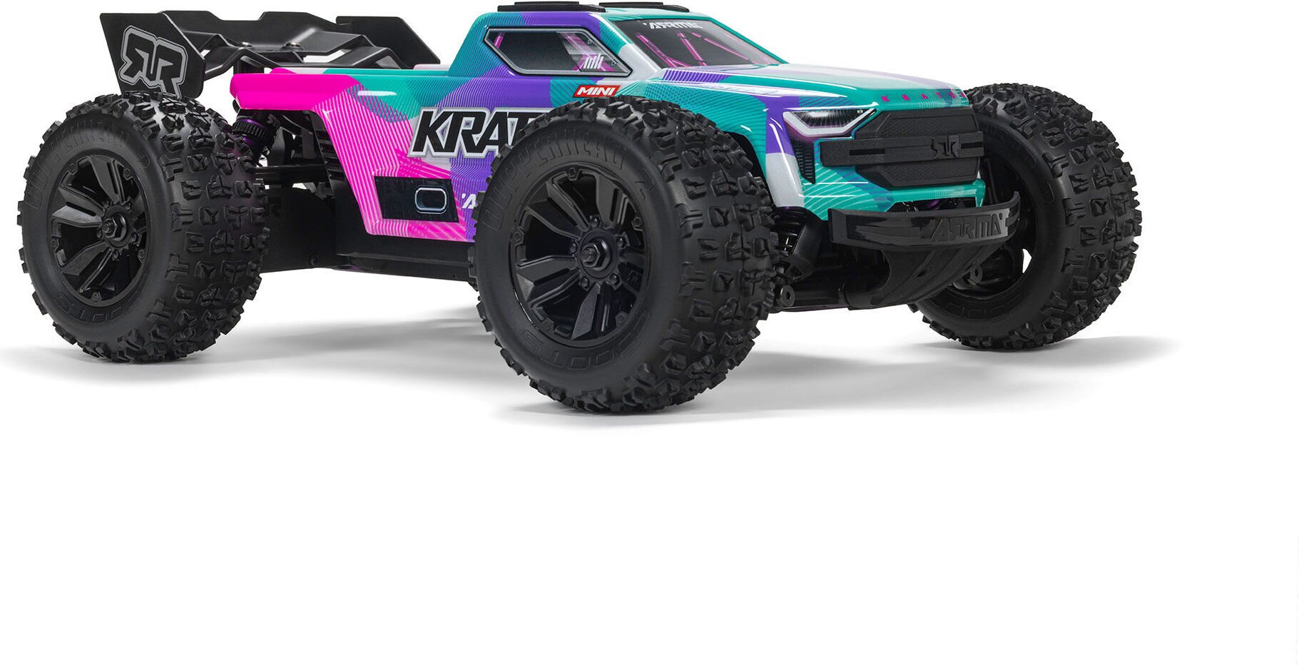 ARRMA RC 1/16 MINI KRATON 3S BLX 4X4 (3S akku ja laturi) Pinkki