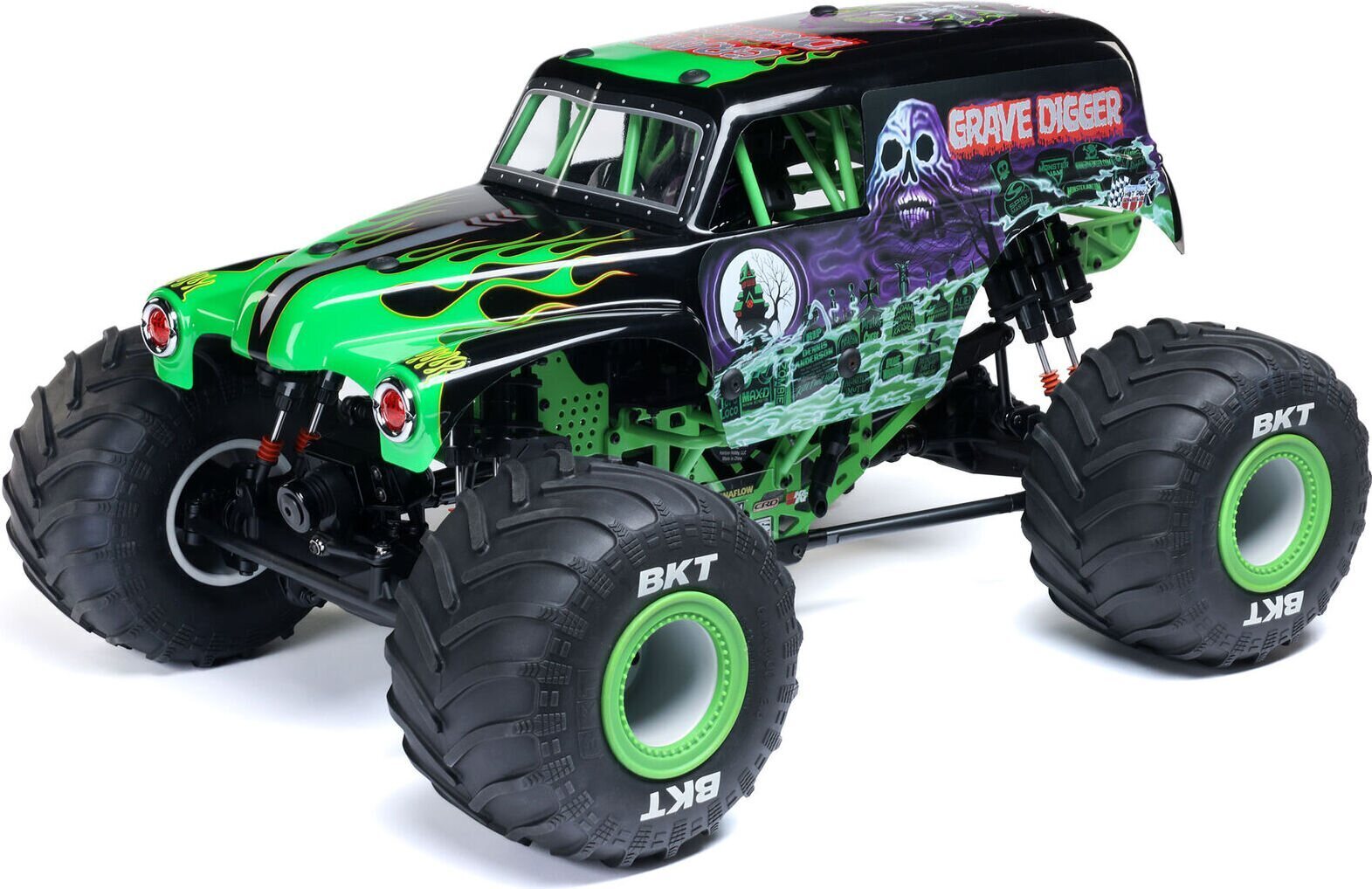 Losi 1/8 LMT 2.0 Grave Digger 4X4 Solid Axle Brushless Monster Truck RTR Vihreä