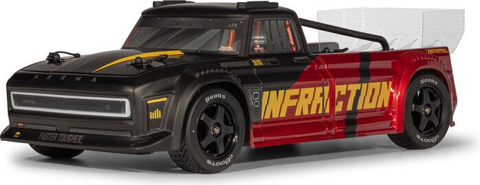 ARRMA RC 1/8 INFRACTION 223S DSC 4x4 Brushless All-Road Street Bash Truck RTR Black