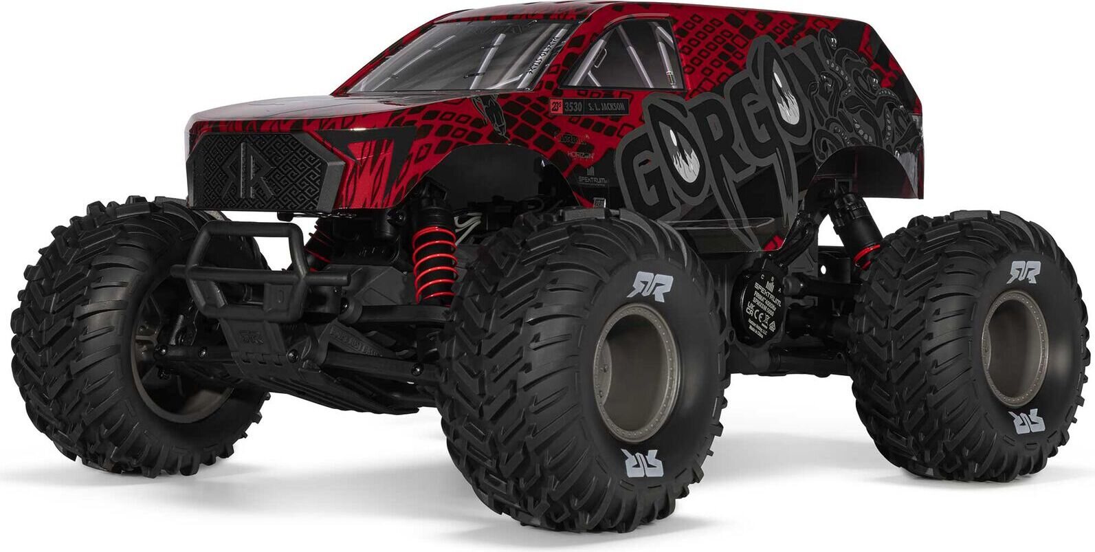 ARRMA RC 1/10 GORGON 223S 2WD RTR Brushless Monster Truck Punainen
