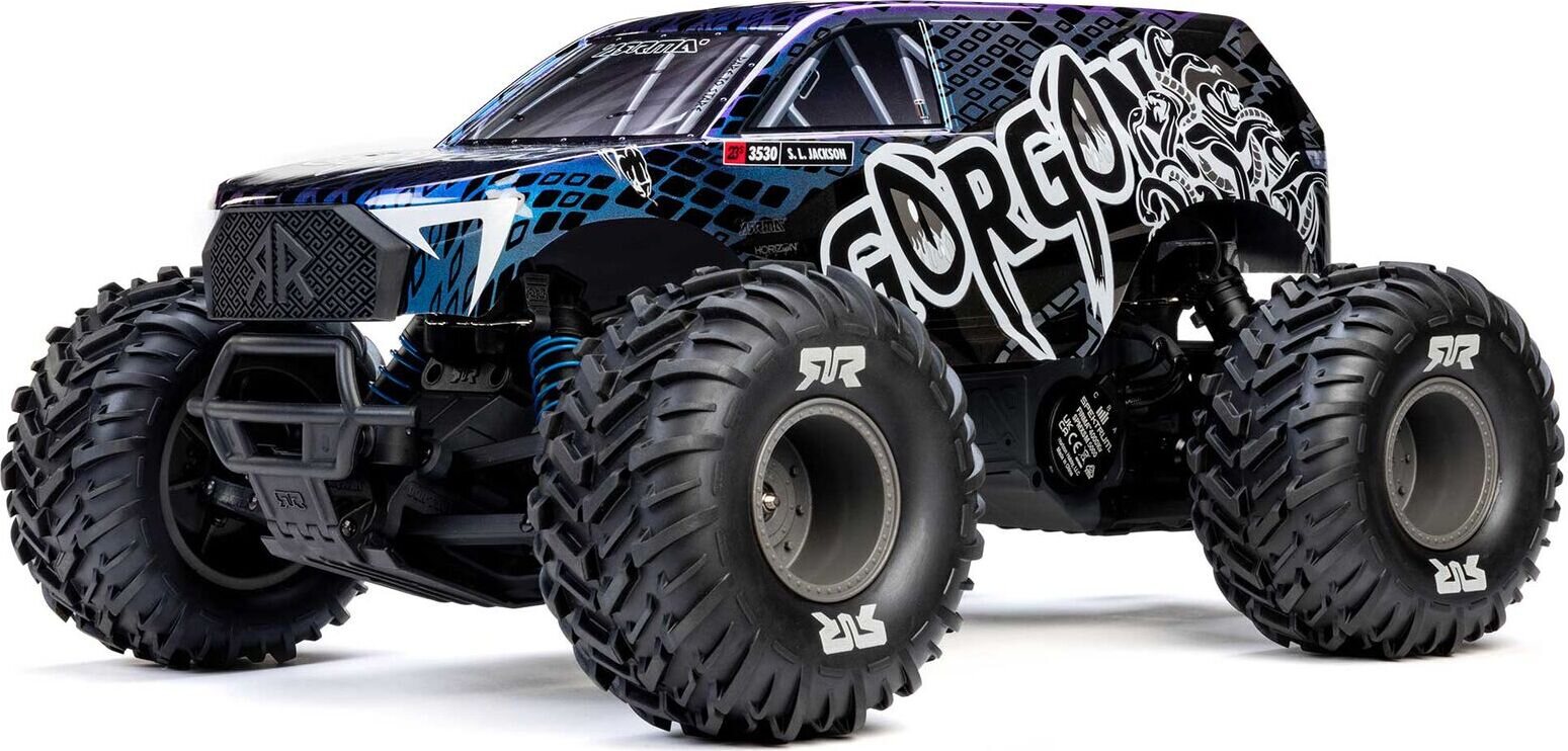 ARRMA RC 1/10 GORGON 223S 2WD RTR Brushless Monster Truck Blue