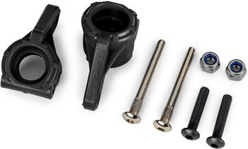 Traxxas Steering Blocks EHD (Pair) (for Upgrade Kit #9180/9181/9182) 2WD Musta