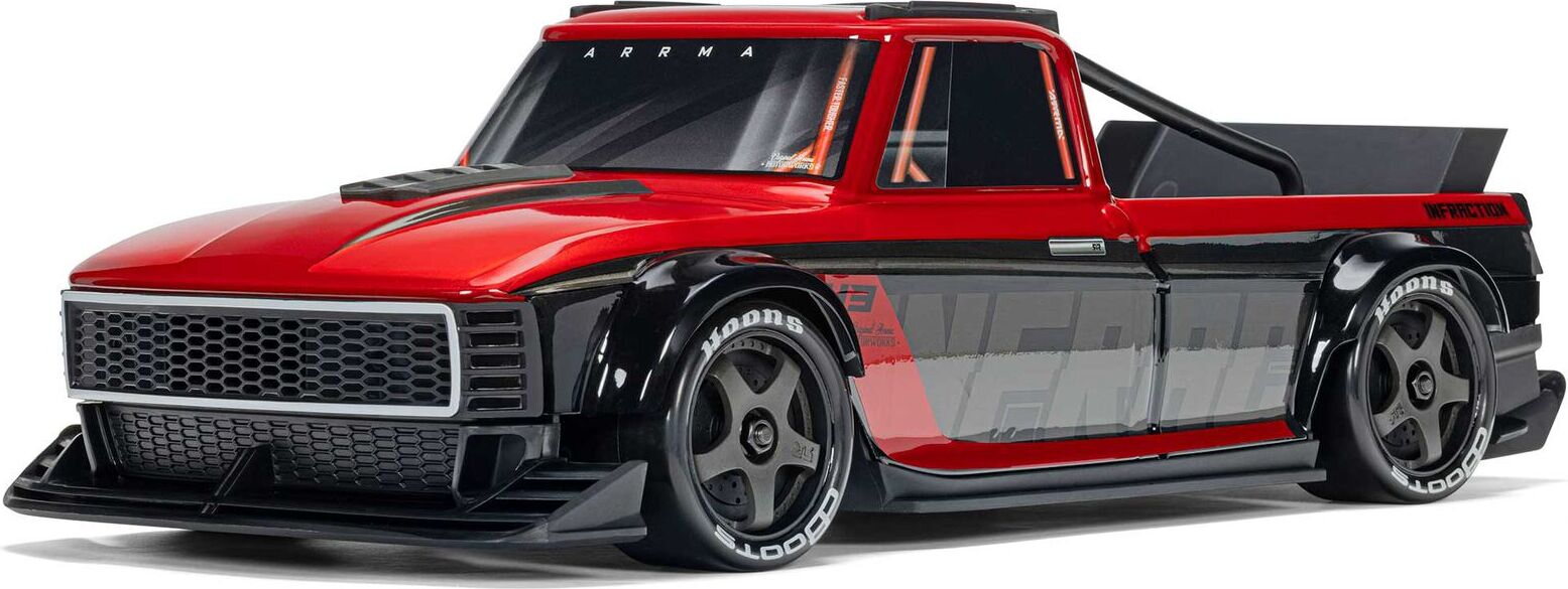 ARRMA RC 1/12 INFRACTION GROM 3S 4X4RTR BL All-Road Street Bash (Akku ja laturi mukana) Red