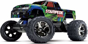 Traxxas Stampede VXL 2WD 1/10 RTR TQi TSM ilman akkua ja laturia Vihreä
