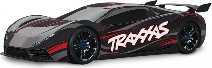 Traxxas XO-1 Supercar 1/7 RTR TQi Telemetri TSM Черный