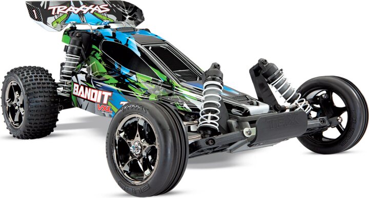Traxxas Bandit VXL 2WD 1/10 RTR TQi TSM - w/o Batt & Charger Vihreä