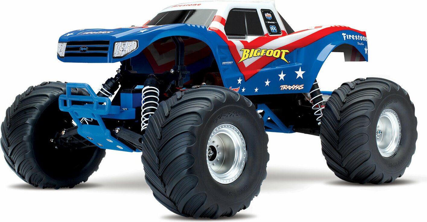 Traxxas BIGFOOT 2WD 1/10 RTR TQ Blue | RC-autot RTR ajovalmiit - Radio ...
