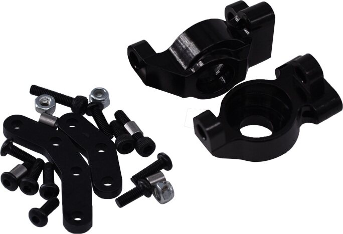 ValueRC Element Enduro Track Aluminum Front Steering Knuckle Set Svart
