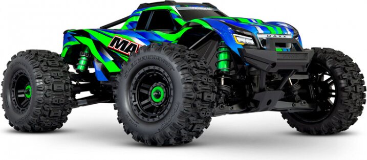 Traxxas MAXX with WideMAXX 4x4 1/10 RTR TQi TSM Vihreä