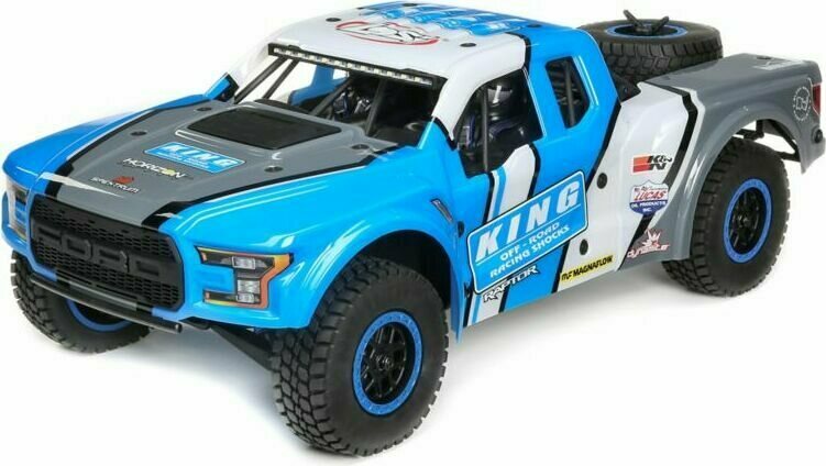 Losi 1/10 King Shocks Ford Raptor Baja Rey 4WD Brushless RTR with SMART Blå