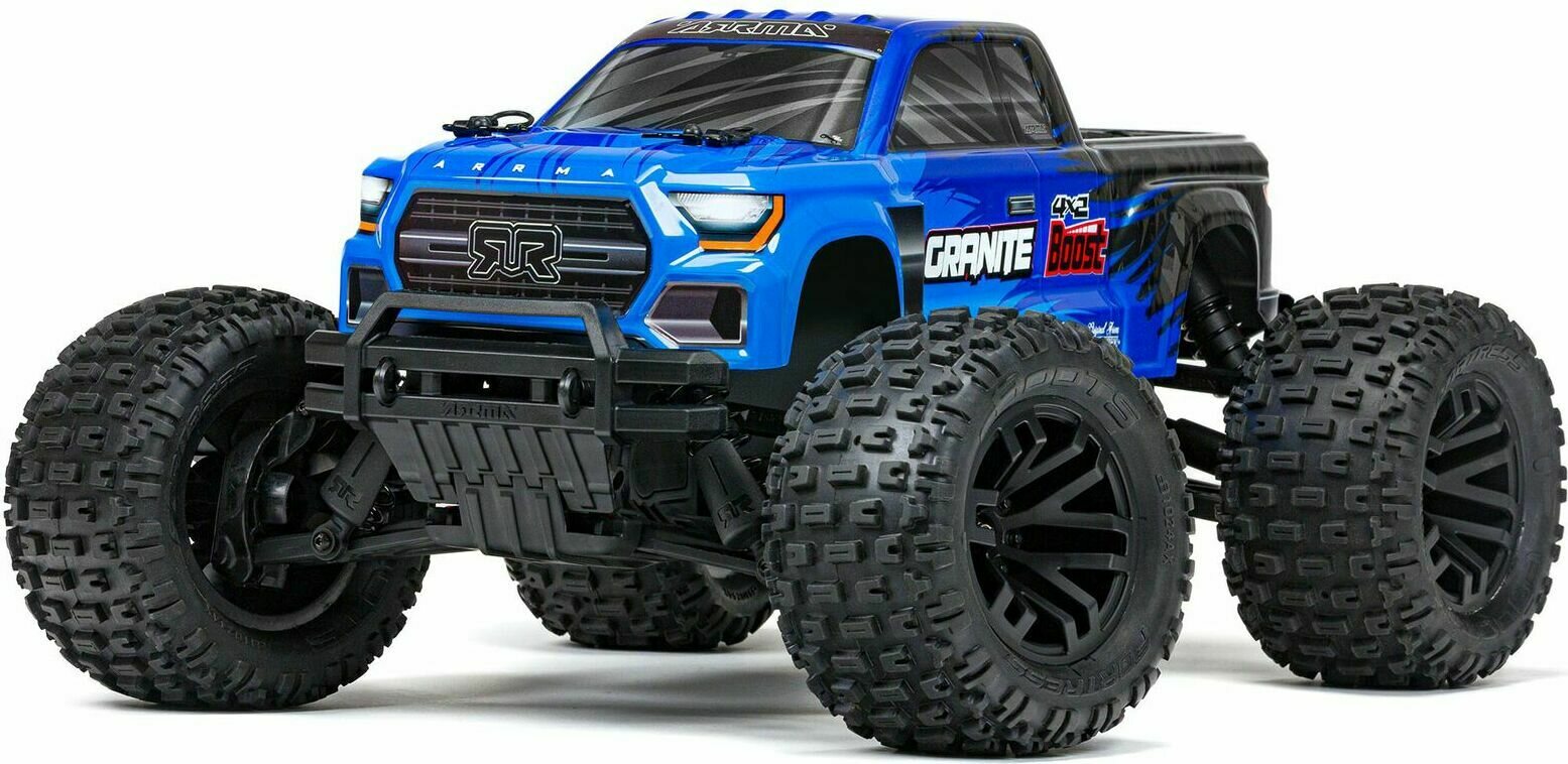 ARRMA RC 1/10 GRANITE 4X2 BOOST MEGA 550 Brushed Monster Truck RTR NiMh-akulla ja Laturilla Sininen