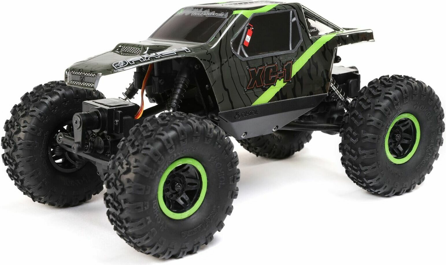 Axial 1/24 AX24 XC-1 4WS Crawler Brushed RTR Vihreä