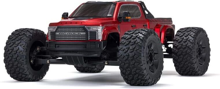 ARRMA RC BIG ROCK 6S 4X4 BLX 1/7 Monster Truck Punainen