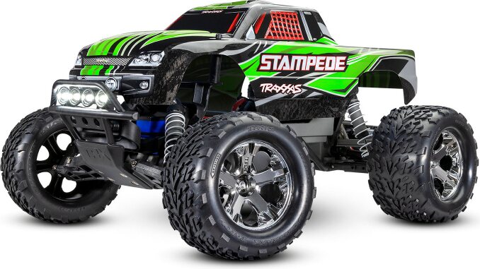 Traxxas Stampede 2WD 1/10 RTR TQ USB - With Battery/Charger Vihreä