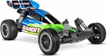 Traxxas Bandit 2WD 1/10 RTR TQ Green with USB-C charger/ 7 cell NiMH 3000mAH Vihreä