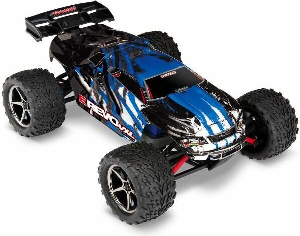 Traxxas E-Revo 1/16 VXL 4WD RTR TQi TSM - with Batt/Charger Sininen