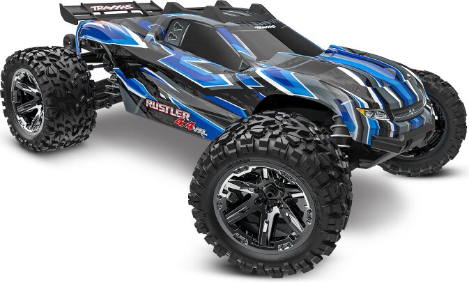 Traxxas Rustler 4x4 VXL 1/10 RTR TQi TSM HD Sinine