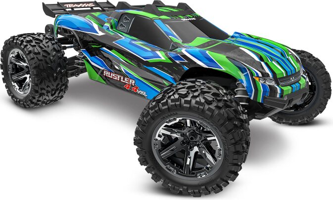 Traxxas Rustler 4x4 VXL 1/10 RTR TQi TSM HD Roheline