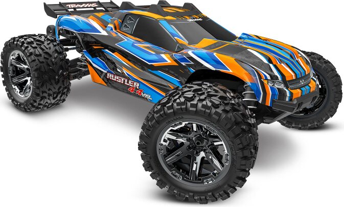 Traxxas Rustler 4x4 VXL 1/10 RTR TQi TSM HD Oranž