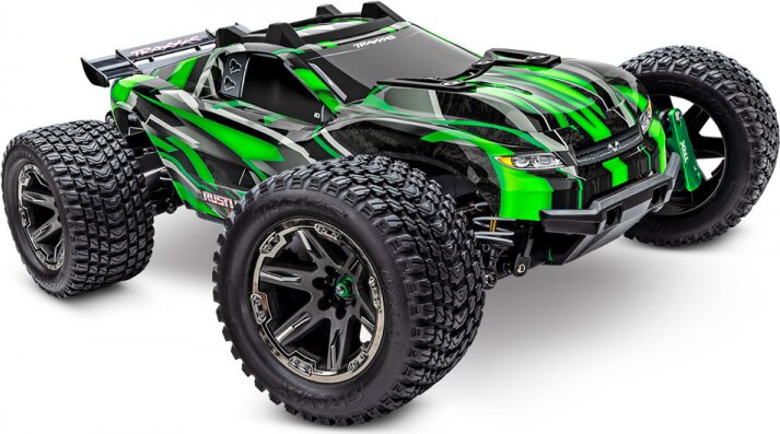 Traxxas Rustler 4x4 Ultimate VXL 1/10 RTR TQ Vihreä