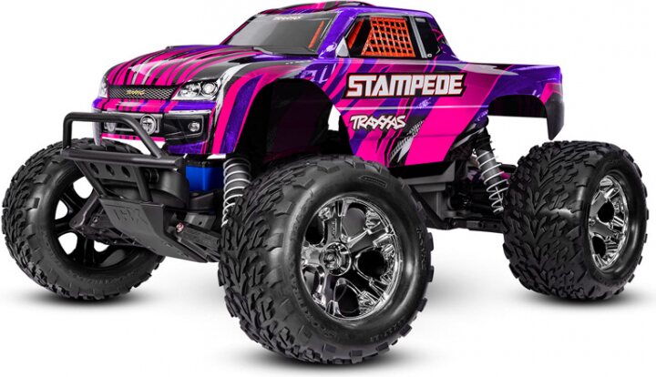 Traxxas Stampede 2WD 1/10 RTR TQ EHD USB-C - With Battery/Charger Pinkki