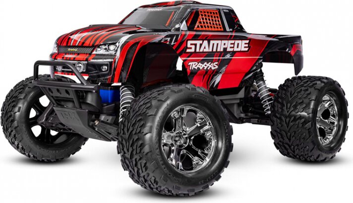 Traxxas Stampede 2WD 1/10 RTR TQ EHD USB-C - With Battery/Charger Punainen