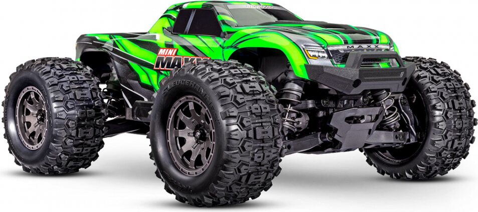 Traxxas Mini MAXX RTR TQ BL-2s Blue - USB-C Charger / 2s LiPo Vihreä