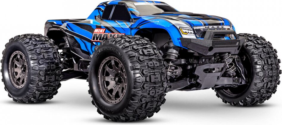 Traxxas Mini MAXX RTR TQ BL-2s Blue - USB-C Charger / 2s LiPo Sininen