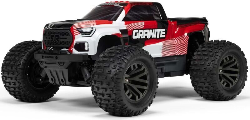 ARRMA RC GRANITE 223S 4X4 RTR 1/10 Brushless Monster Truck Punainen