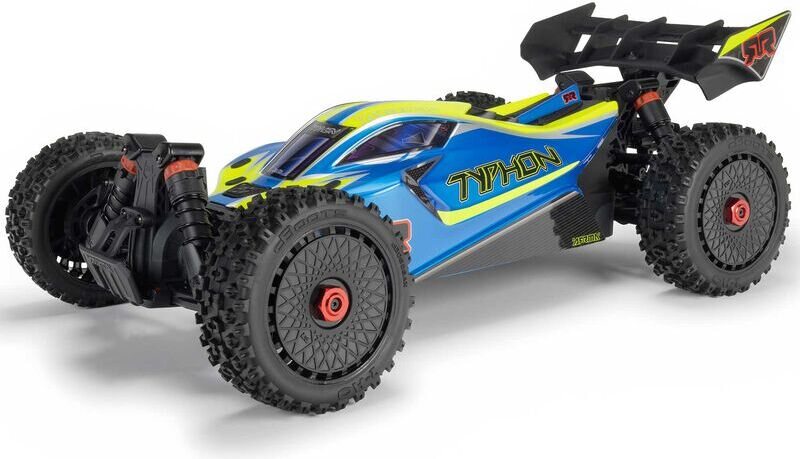 ARRMA RC 1/8 TYPHON MEGA 665 4X4 RTR Brushed Buggy Sininen