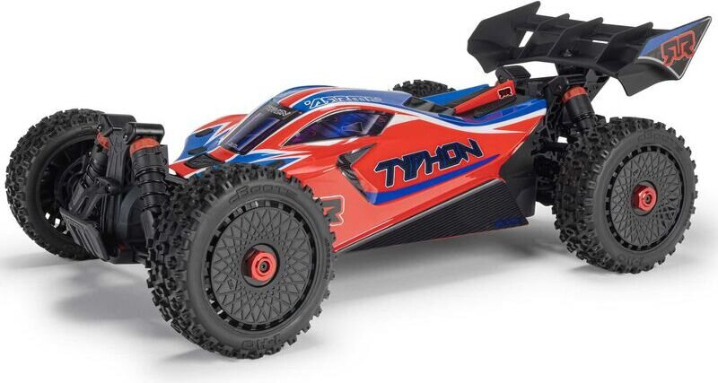ARRMA RC 1/8 TYPHON MEGA 665 4X4 RTR Brushed Buggy Punainen