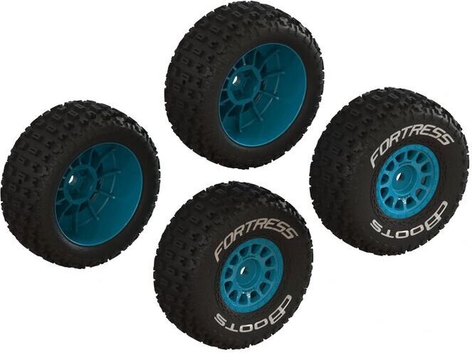 ARRMA RC dBoots 'FORTRESS' valmiiksi liimattu setti (2 paria) Sinine