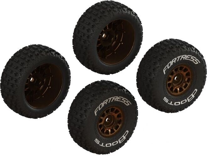 ARRMA RC dBoots 'FORTRESS' valmiiksi liimattu setti (2 paria) Bronssi
